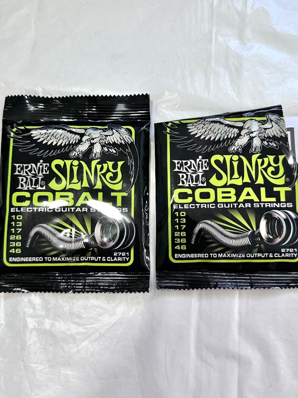 2-PACK Ernie Ball 2721 Ultra Slinky Cobalt Electric Guitar Strings 10-46